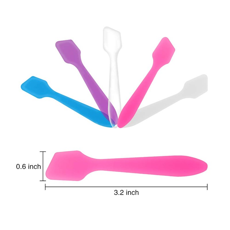 300 Pack MINI Makeup Spatulas, Reusable Cream Tip Spatulas Frosted