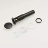 Bathroom Sink Drain Black Pop Up Drain Stopper with overflow