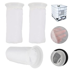 3Pcs IBC Lid Filter,Washable Nylon Filter Screen, IBC Tank Fitting Filter Mesh for Rainwater Tank Lid,Easy to Use Ton Bucket Cover Filter for Dust Debris Prevention,IBC Ton Barrel Accessories