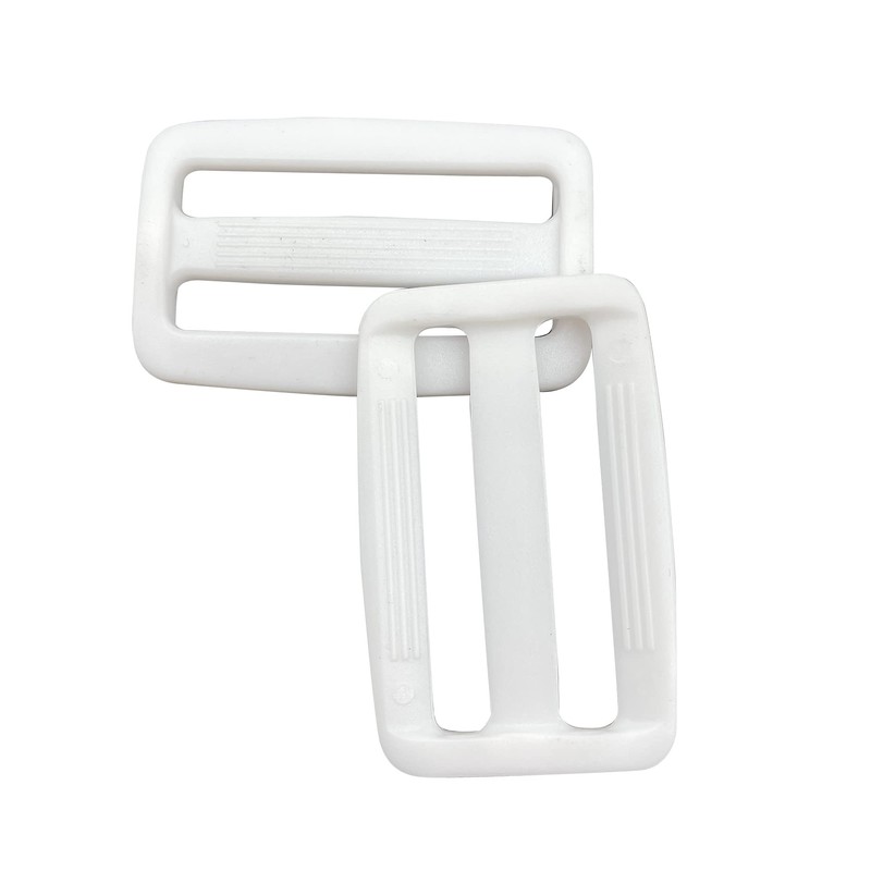 Multi-Size Straps Webbing Slide Triglides Slider SORTUMOLA White Plastic Slide