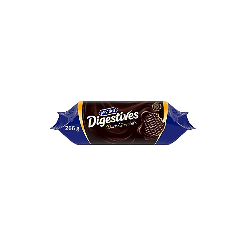 Mcvities Digestive Dark Chocolate Biscuits 266g (Pack of 12)
