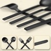 Black Silverware Set, LAZAHOME 20-Piece Flatware Cutlery Set Service for