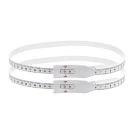 sourcing map 2Pcs Head Circumference Tape 70cm Plastic Measuring Rule Measure for Child Head Arm Circumference, White