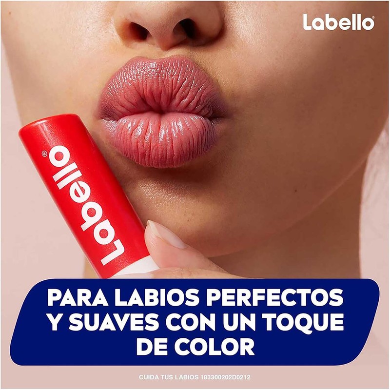 LABELLO Bálsamo labial con color Fresa (4.8g) protector labial con