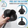 UMIEN Toilet Brush & Plunger Set - 18in Steel, No-Rust,