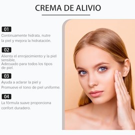 LUHI 345 Relief Cream,Crema Hidratante Calmante 345,crema reparadora intensiva,hidratante y humectante,Hidrata y nutre,unificando el tono de la piel  