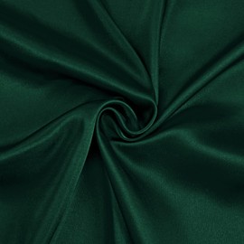 Horbaunal Forest Green Satin Fabric 60 Inch Wide by The Yard, Soft Charmeuse Satin Fabric for Wedding Dress, DIY Craftings, Costumes, 10 Yard