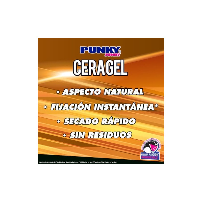 Punky Junky Cera Gel Natural para Cabello, 270 g