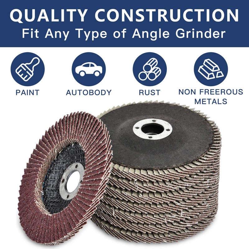 4 Inch Flap Discs, Akamino 20 PCS 40 60 80