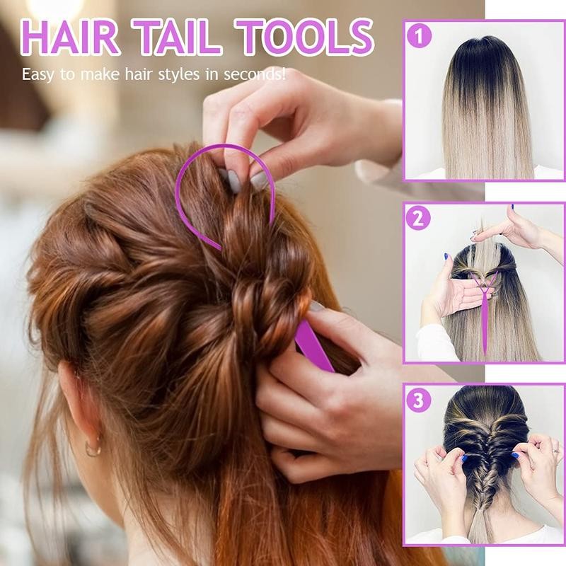 3Pack Hair Loop Tool Set with 2PCS French Braid Tool