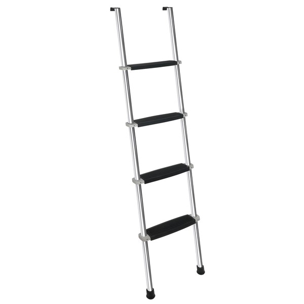 OUTPRIZE 52" RV Bunk Ladder, 4 Wide Step Aluminum Camper