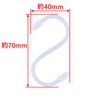 Takagi Color S Hook Mini, White, 4-Piece, 2.75 in (70