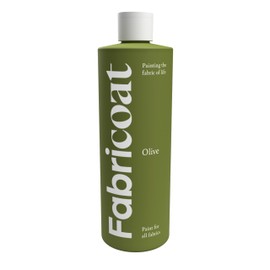 Fabricoat Fabric Paint – Restore or Change the Colour of Any Fabric - Paint Directly Onto Fabric - Transform Anything – Sofas, Lampshades, Car Interiors (250ml, Olive)
