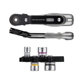 Vessel TD-26B Ultra Thin Fine Mini Ratchet Screwdriver Vent Type with 4 Sockets