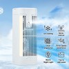 Desk Night Light Fan Power Adjustable Space Saving Quiet Multifunctional