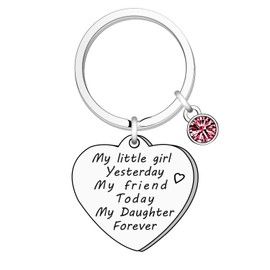 Daughter Keychain My Daughter Forever Keychain Birthday Gifts Daughter Gifts From Mum Dad