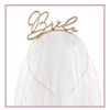 Libetui Cerchietto per capelli con velo, corona, idea regalo per