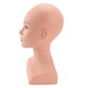 Female Bald Mannequin Head with Shoulder PVC Professional Cosmetology Face
