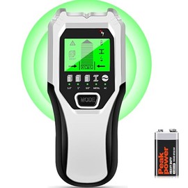Stud Finder Wall Scanner 5 in 1 Multifunctional Upgraded Smart Wall Scanner, Stud Sensor Beam Detector with Battery for Wood Metal and AC Wire Detection, Comes with HD LCD Display and Audio Alarm