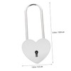 Outanaya Travel Locks Wishing Well Lock Rustproof Mini Heart Padlock