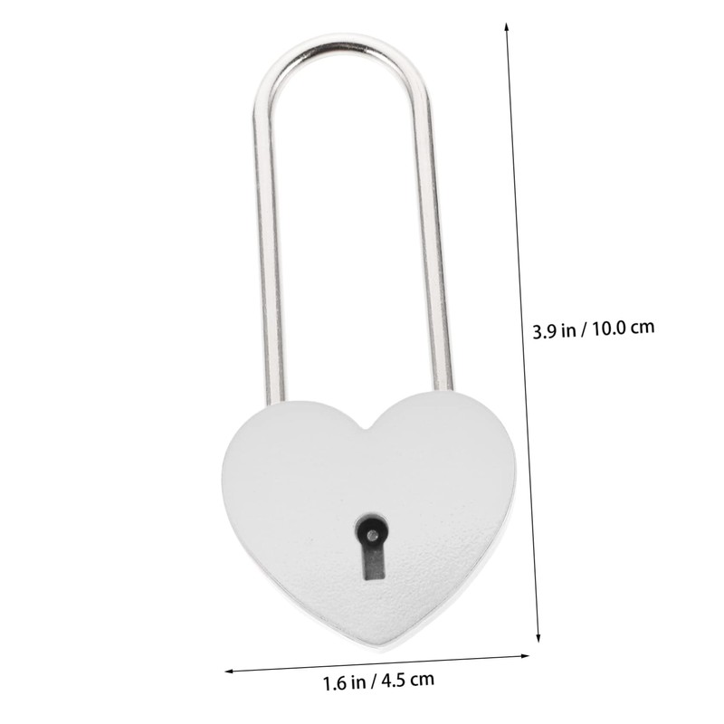 Outanaya Travel Locks Wishing Well Lock Rustproof Mini Heart Padlock