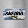 Amel Skidoo Ski Doo Snowmobile Vehicle License Plate Front Auto