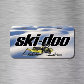 Amel Skidoo Ski Doo Snowmobile Vehicle License Plate Front Auto Tag Snow Sled NEW