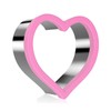 CHEFZOCO Sandwich Cutter Heart Shape Non-Stick Plastic and Stainless Steel