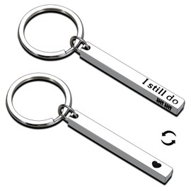 10th Anniversary Tin Gifts - 10 Year Tin Anniversary Wedding Gifts for Husband Wife Gifts for 10 Anniversary Tin Gifts for Boyfriend Girlfriend I Still Do Anniversary Tin Keychain Gifts for Him Her