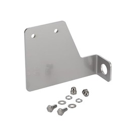 License plate holder side, made of stainless steel, with mounting material - for Simson SR1, SR2, KR50