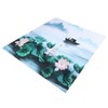 Blackout Curtains Waterproof Flower Pattern Shower Curtain Window Panels for
