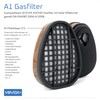 VEVOX VEVOX? Atemschutzmaske C A1P2 Filter C Schutz gegen Feinstaub,