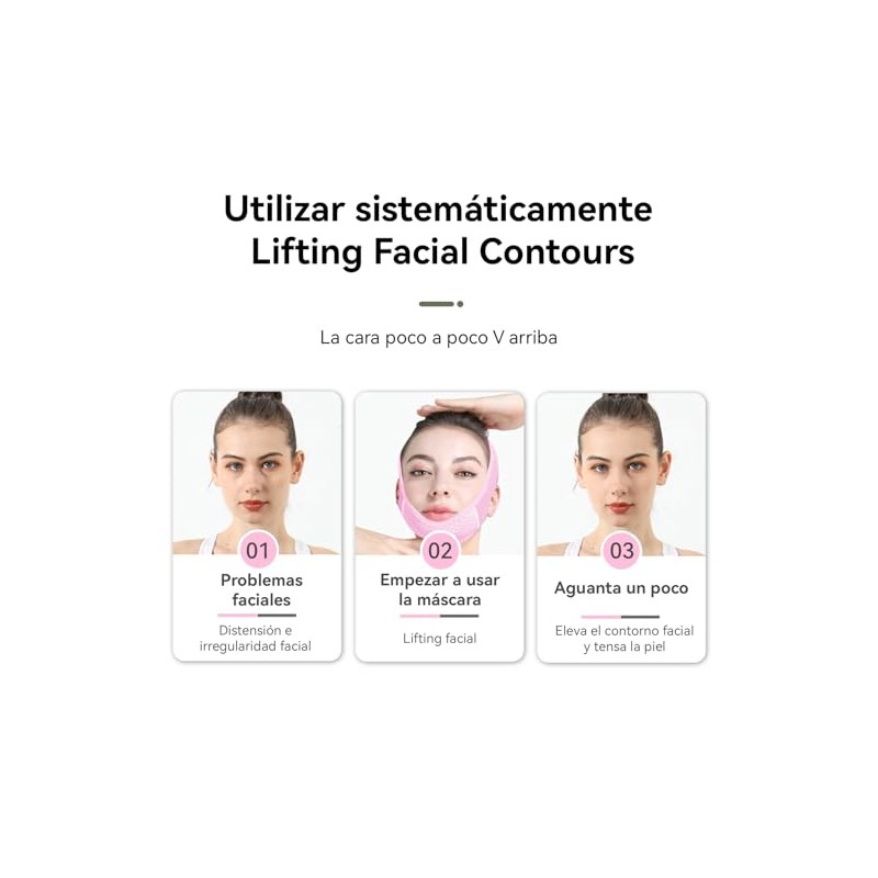 Faja Papada Facial Lifting,Adecuado Para Papada Con Función De Vendaje