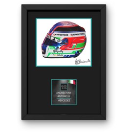 Lap Legends Kimi Antonelli 2025 Framed Display Gift with Reproduced Digital Signature (Border)
