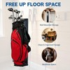 Moroayop Golf Bag Wall Mount for Garage, Adjustable Sliding Storage