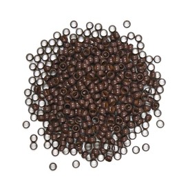 500 Pcs 4mm Micro Link Beads Hair Extensions Beads Copper Nano Rings Beads Hair Beads Hair Extension Tool (Brown)