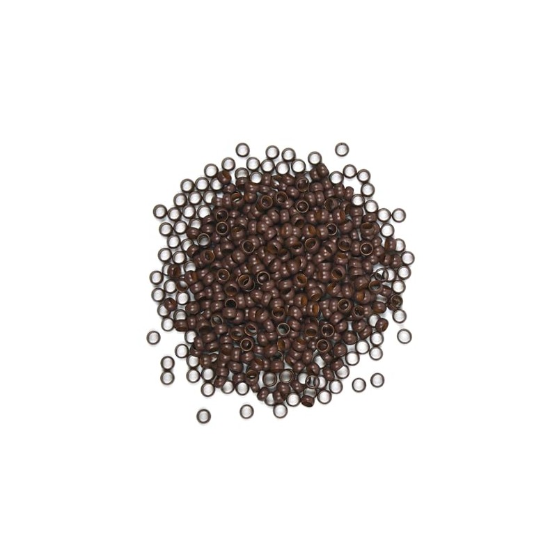 500 Pcs 4mm Micro Link Beads Hair Extensions Beads Copper