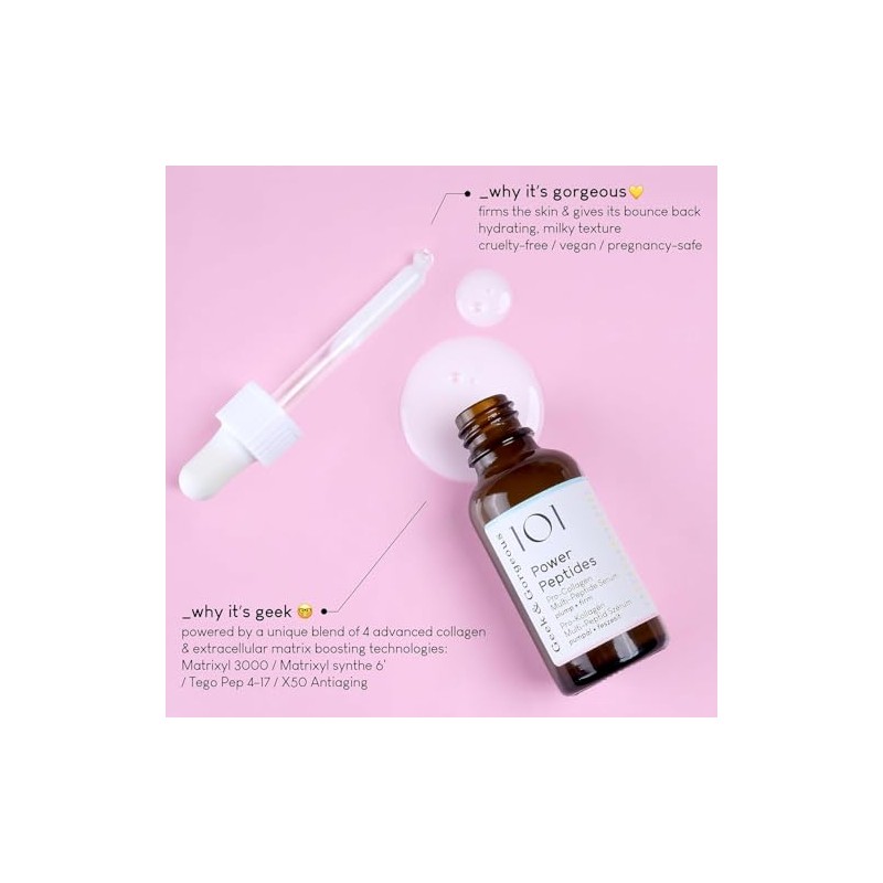 Geek & Gorgeous – Power Peptides – Sérum Cremoso Con