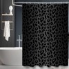 ZTTXL Shower Curtain (72" x 78"), Black Leopard Cheetah Print