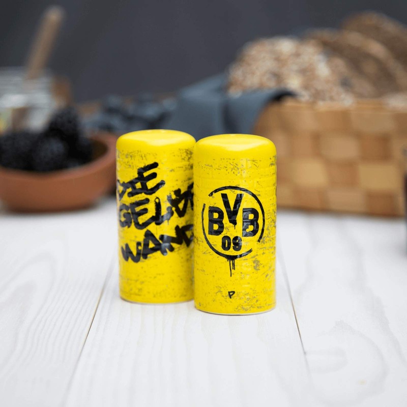 Borussia Dortmund, BVB Salt and Pepper Shakers Yellow Wall (Set