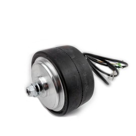 5-Inch Low Speed High Torque 122mm Dual Side Axle 200W Brushless Geared Hub Motor Wheel For Electric Scooter Pushcart