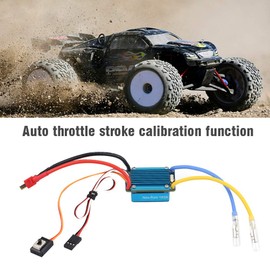 Brushless Regulator, Brushless Motor Set 1/10, Brushless ESC Electric Speed Controller 3S 160A with 5V 1A BEC T Plug RC Car Brushless Crawler Accessories 1 10 for 1/12 RC Car