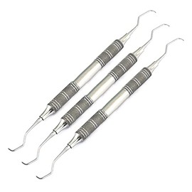 AA PRO 3× Dental Gracey CURETTES 3/4 PERIODONTAL Hollow Handle Double Ended Instrument A+ Quality