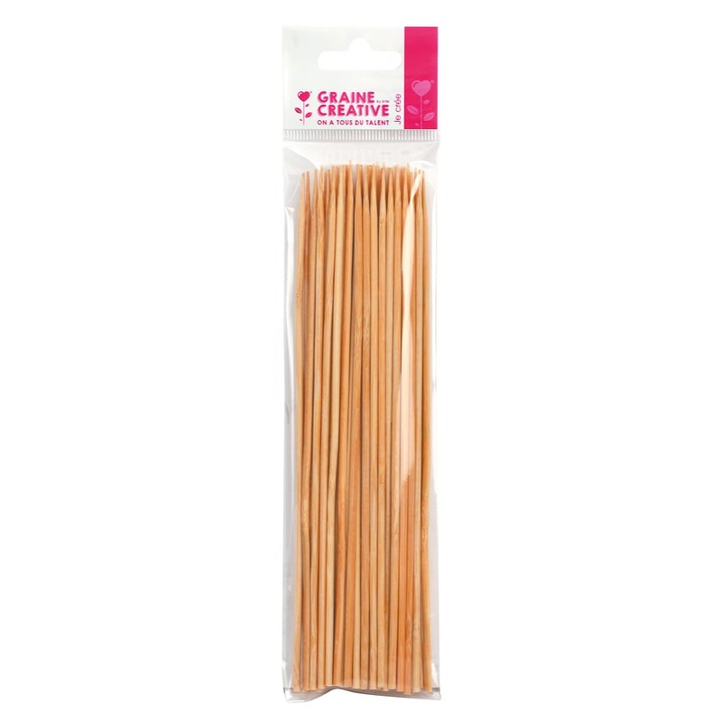 50 Bamboo Sticks 20 Cm