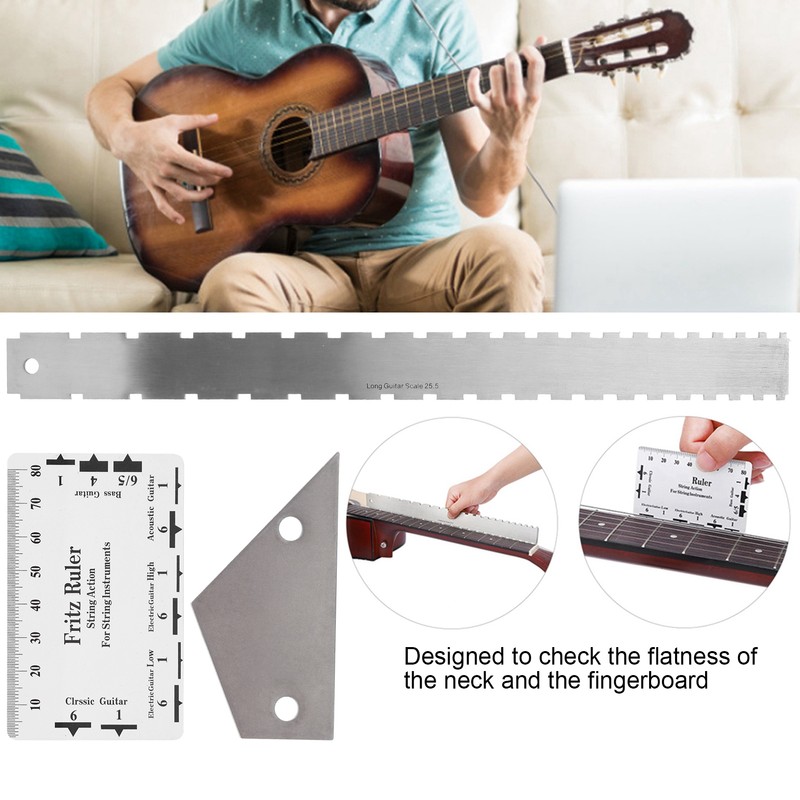 Guitar Neck Straight Edge Ruler String Action Ruler Guitar Fret