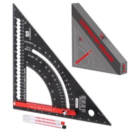 LARMEIL Carpenter Square 12 inch Woodworking Tools Smart Square, Adjustable Square Rafter Square Carpenter Tools, Combination Square Framing Square, Aluminium Carpentry Squares, Gift for Carpenters