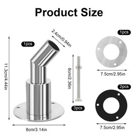 FASBET Thru Hull Exhaust Skin 24mm Stainless Steel Diesel Heater Exhaust Pipe for 24mm Tube Pipe Socket Hardware Diesel Heater Thru Hull Exhaust Skin Fitting (Bend Thru Hull Exhaust Skin 24cm)