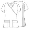 Cherokee womens Workwear Core Stretch Mock Wrap Shirt Medical Scrubs,