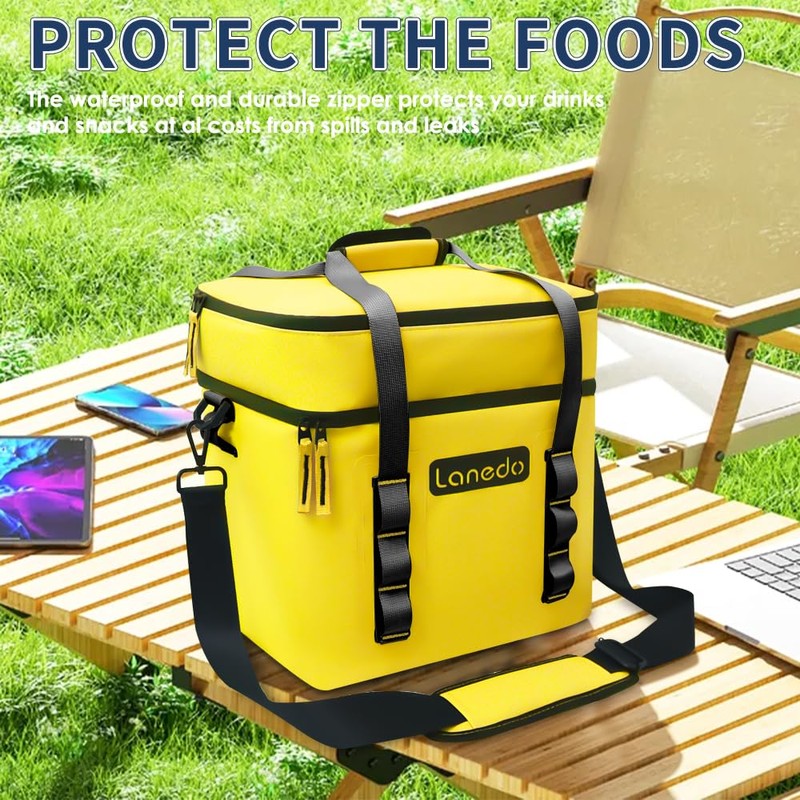 Lanedo Lunch Soft Cooler 20 Can, Soft Carrying Handle Insulated