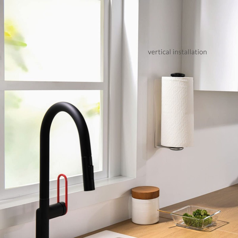 simpletome ONE Hand Simply Tear Paper Towel Holder Under Cabinet